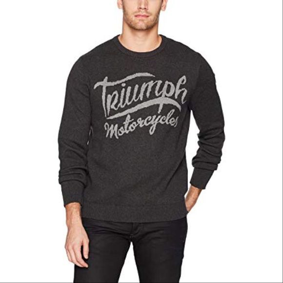 Lucky Brand Triumph Motorcycles Sweater Pullover - Picture 2 of 8